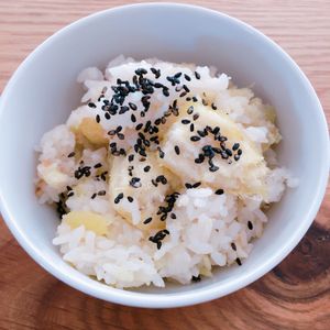 ミルクの作ってみた!投稿(基本の和食　【さつまいもごはん】)