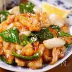 行列の中華屋さんの🍚鶏肉のオイスターバター黒胡椒炒め🤩