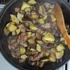 【なすと豚こま肉のスタミナ丼】ワンパンで簡単！満腹1皿の工程4