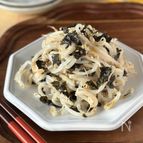 レンジで一発！【もやしの海苔ナムル】