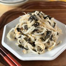レンジで一発！【もやしの海苔ナムル】